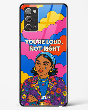 Loud Not Right Glass Case Phone Cover (Samsung)
