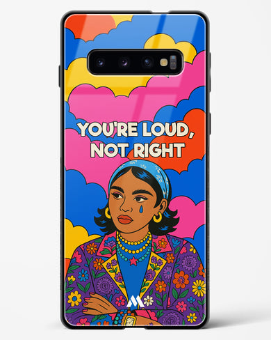 Loud Not Right Glass Case Phone Cover (Samsung)