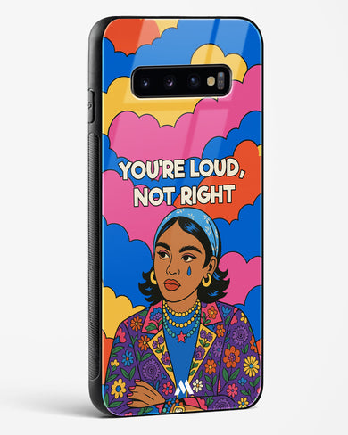 Loud Not Right Glass Case Phone Cover (Samsung)