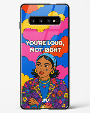 Loud Not Right Glass Case Phone Cover (Samsung)
