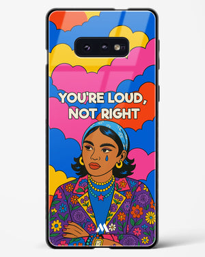 Loud Not Right Glass Case Phone Cover (Samsung)
