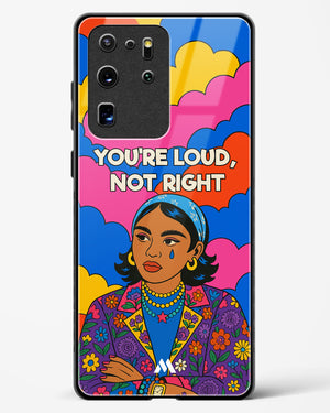 Loud Not Right Glass Case Phone Cover (Samsung)