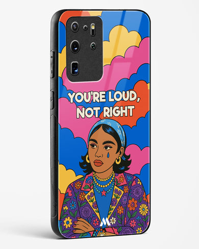 Loud Not Right Glass Case Phone Cover (Samsung)