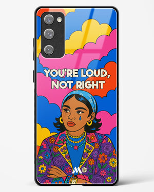 Loud Not Right Glass Case Phone Cover (Samsung)