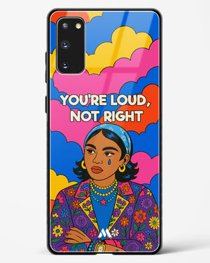 Loud Not Right Glass Case Phone Cover (Samsung)