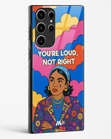 Loud Not Right Glass Case Phone Cover (Samsung)