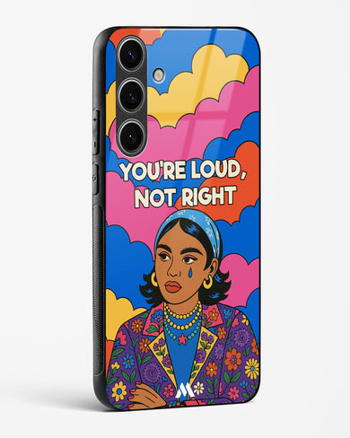 Loud Not Right Glass Case Phone Cover (Samsung)