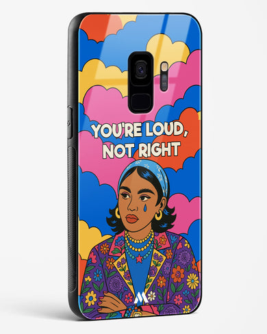 Loud Not Right Glass Case Phone Cover (Samsung)