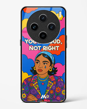 Loud Not Right Glass Case Phone Cover (Vivo)