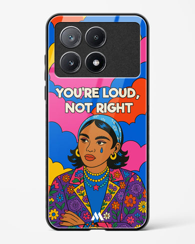 Loud Not Right Glass Case Phone Cover (Xiaomi)