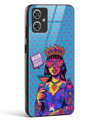 Main Character Energy Glass Case Phone Cover (Motorola)