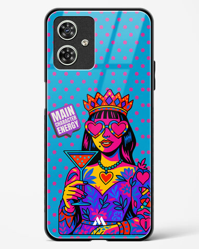 Main Character Energy Glass Case Phone Cover (Motorola)