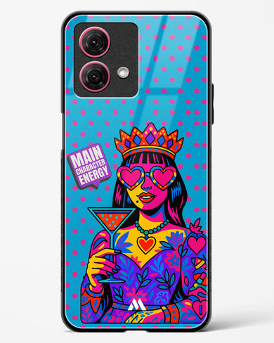 Main Character Energy Glass Case Phone Cover (Motorola)