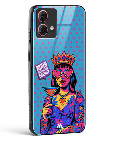 Main Character Energy Glass Case Phone Cover (Motorola)