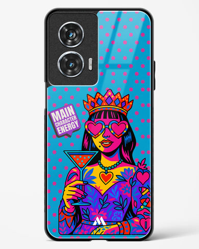 Main Character Energy Glass Case Phone Cover (Motorola)