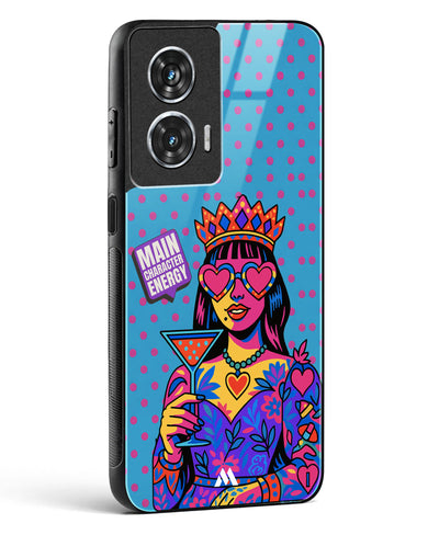 Main Character Energy Glass Case Phone Cover (Motorola)