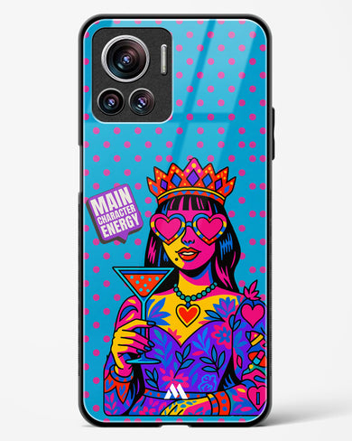 Main Character Energy Glass Case Phone Cover (Motorola)