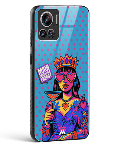Main Character Energy Glass Case Phone Cover (Motorola)