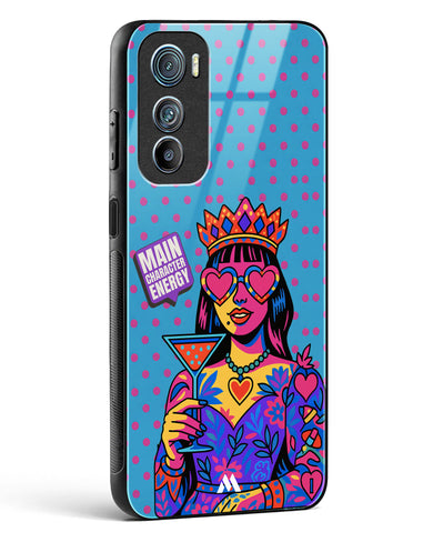 Main Character Energy Glass Case Phone Cover (Motorola)