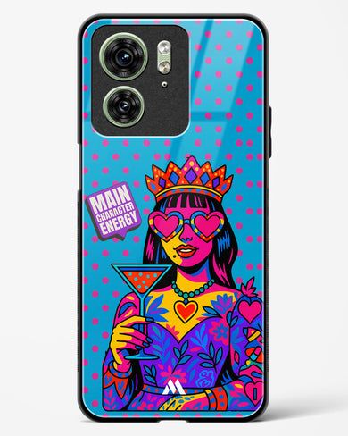 Main Character Energy Glass Case Phone Cover (Motorola)