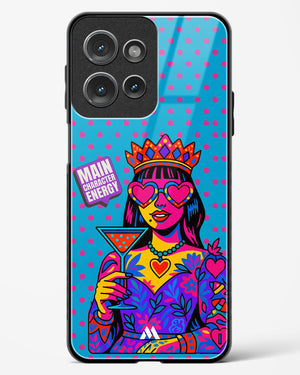 Main Character Energy Glass Case Phone Cover (Motorola)