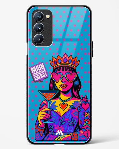Main Character Energy Glass Case Phone Cover (Oppo)