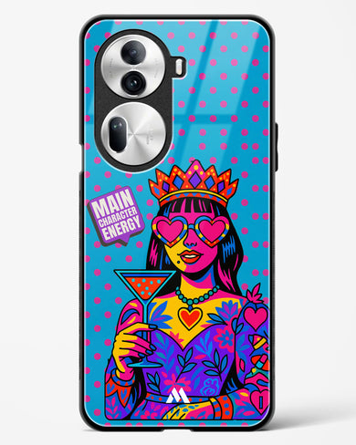 Main Character Energy Glass Case Phone Cover (Oppo)