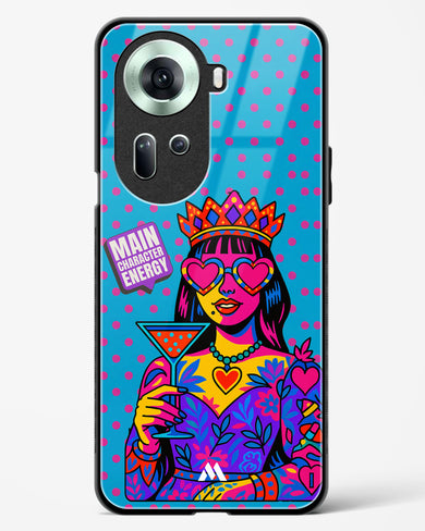 Main Character Energy Glass Case Phone Cover (Oppo)