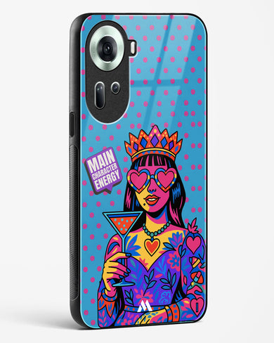 Main Character Energy Glass Case Phone Cover (Oppo)