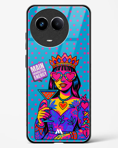 Main Character Energy Glass Case Phone Cover (Realme)