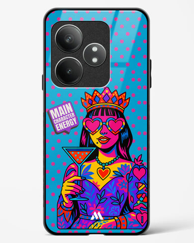 Main Character Energy Glass Case Phone Cover (Realme)