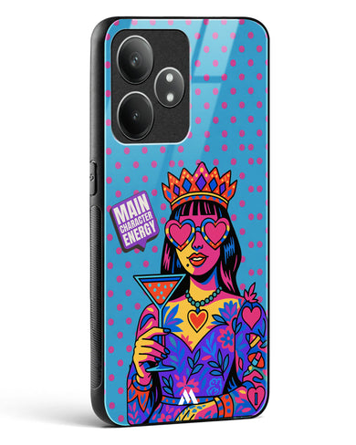 Main Character Energy Glass Case Phone Cover (Realme)