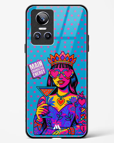 Main Character Energy Glass Case Phone Cover (Realme)
