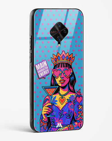 Main Character Energy Glass Case Phone Cover (Vivo)