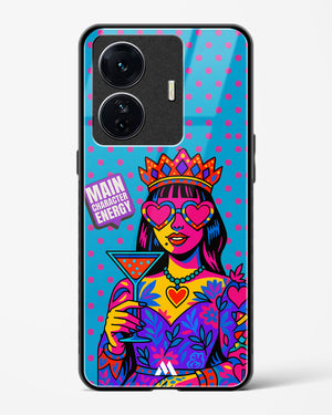 Main Character Energy Glass Case Phone Cover (Vivo)