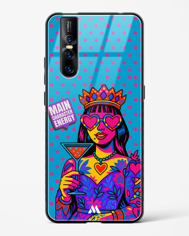 Main Character Energy Glass Case Phone Cover (Vivo)