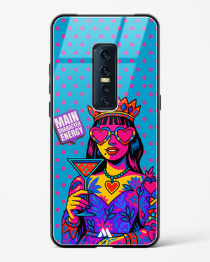 Main Character Energy Glass Case Phone Cover (Vivo)