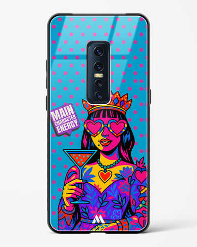 Main Character Energy Glass Case Phone Cover (Vivo)