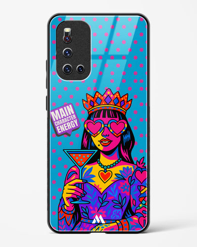 Main Character Energy Glass Case Phone Cover (Vivo)