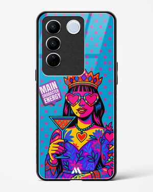 Main Character Energy Glass Case Phone Cover (Vivo)