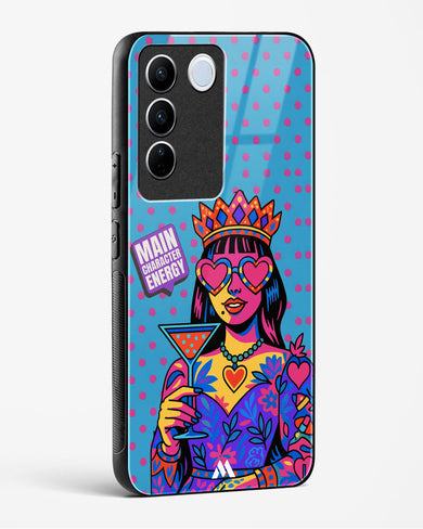 Main Character Energy Glass Case Phone Cover (Vivo)