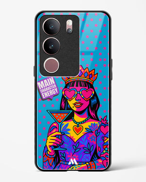 Main Character Energy Glass Case Phone Cover (Vivo)
