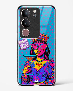 Main Character Energy Glass Case Phone Cover (Vivo)