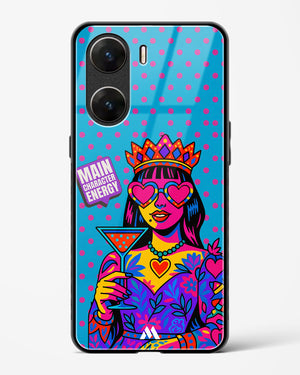 Main Character Energy Glass Case Phone Cover (Vivo)