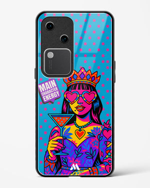 Main Character Energy Glass Case Phone Cover (Vivo)