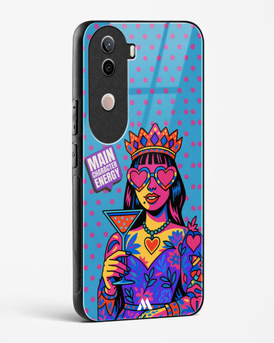 Main Character Energy Glass Case Phone Cover (Vivo)