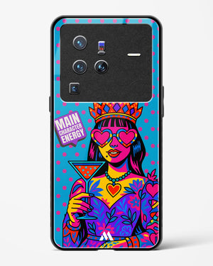 Main Character Energy Glass Case Phone Cover (Vivo)