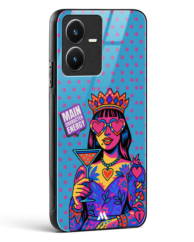 Main Character Energy Glass Case Phone Cover (Vivo)