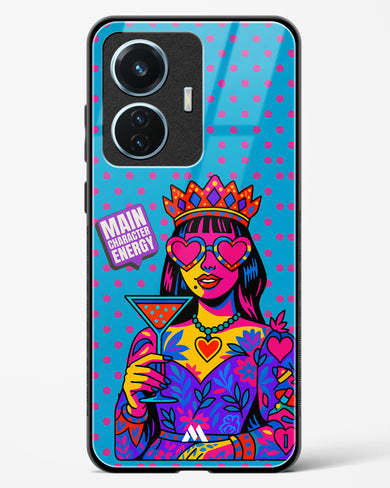 Main Character Energy Glass Case Phone Cover (Vivo)