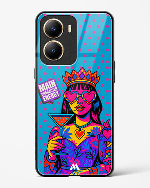 Main Character Energy Glass Case Phone Cover (Vivo)